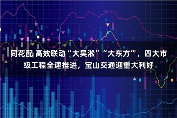 同花配 高效联动“大吴淞”“大东方”，四大市级工程全速推进，宝山交通迎重大利好