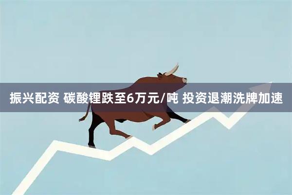 振兴配资 碳酸锂跌至6万元/吨 投资退潮洗牌加速