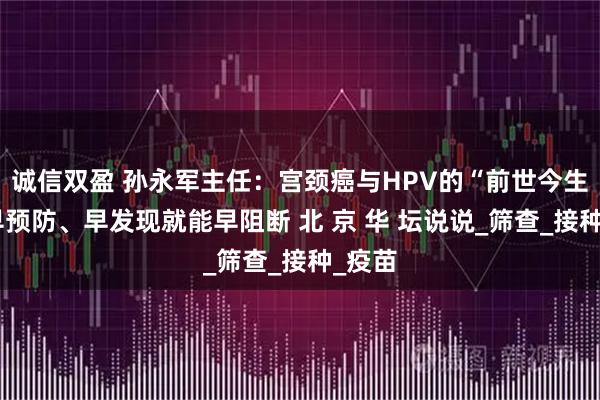 诚信双盈 孙永军主任：宫颈癌与HPV的“前世今生”：早预防、早发现就能早阻断 北 京 华 坛说说_筛查_接种_疫苗